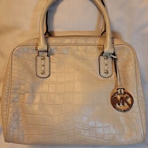Michael Kors Crocodile Embossed Satchel